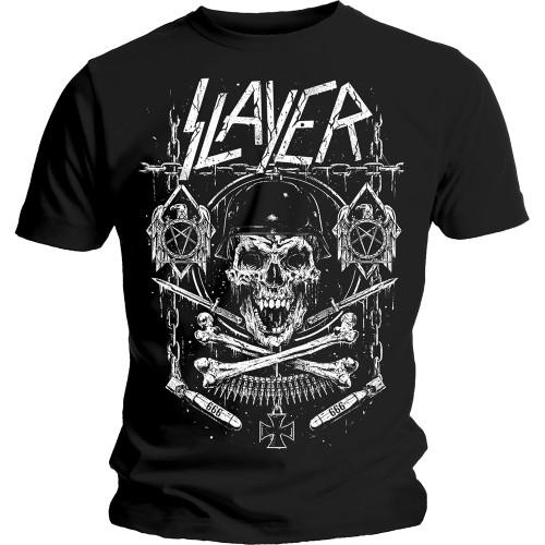 Slayer Unisex T-Shirt Skull & Bones Revised