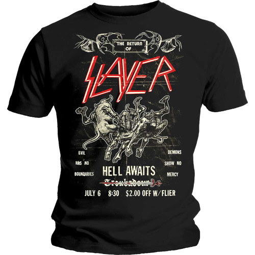 Slayer Unisex T-Shirt Vintage Flyer