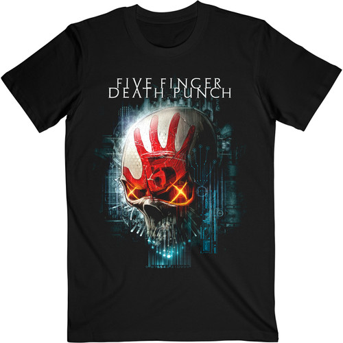 Five Finger Death Punch Unisex T-Shirt Interface Skull