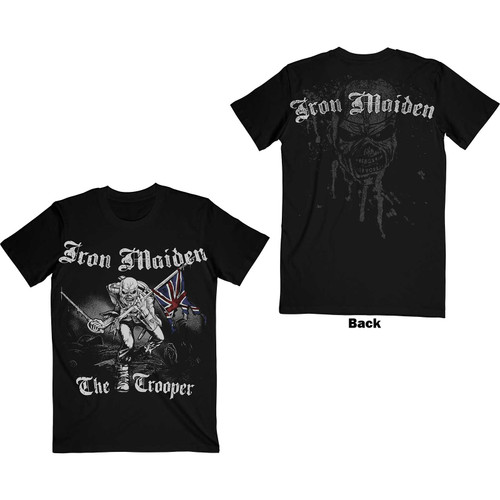 Iron Maiden Unisex T-Shirt Sketched Trooper (Back Print)