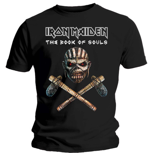 Iron Maiden Unisex T-Shirt Axe Colour