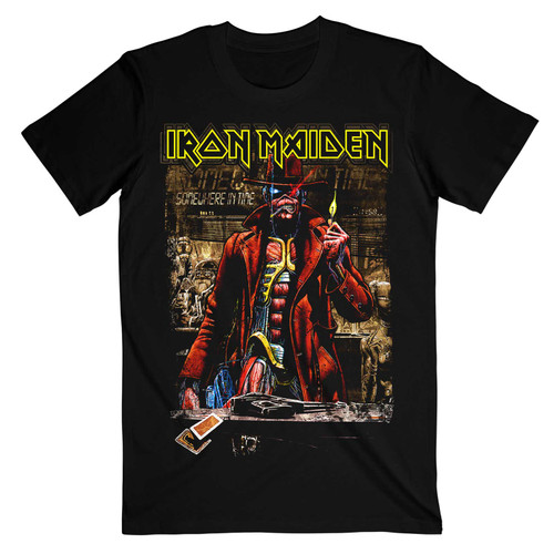 Iron Maiden Unisex T-Shirt Stranger Sepia