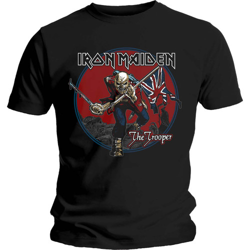 Iron Maiden Unisex T-Shirt Trooper Red Sky