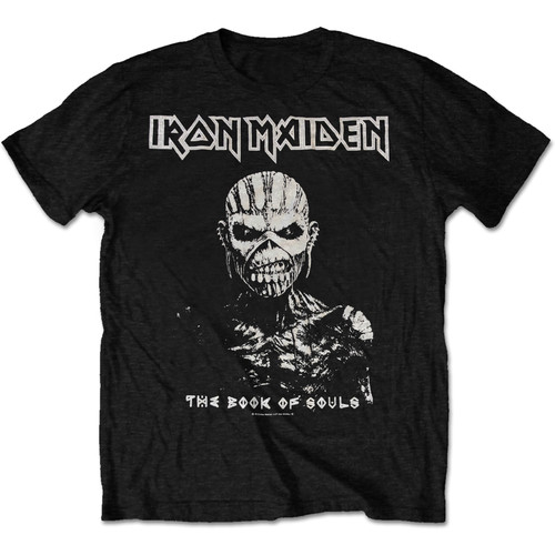 Iron Maiden Unisex T-Shirt The Book of Souls White Contrast