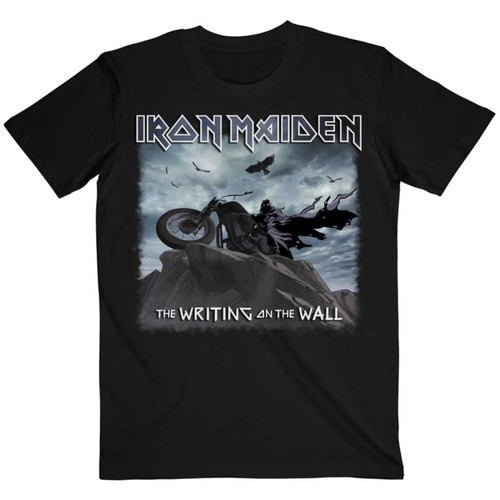 Iron Maiden Unisex T-Shirt The Writing on the Wall Single Cover