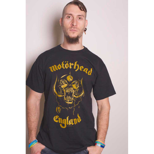 Motorhead Unisex T-Shirt England Classic Gold