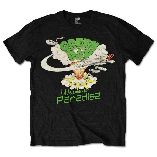 Green Day Unisex T-Shirt Welcome to Paradise Black
