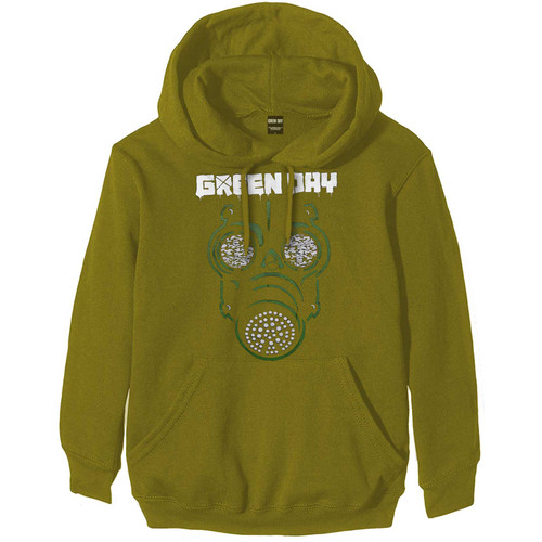 Green Day Unisex Pullover Hoodie Sweatshirt Green Mask