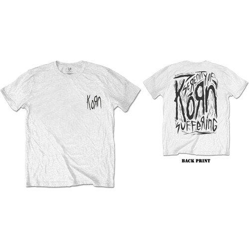 Korn Unisex T-Shirt Scratched Type (Back Print)