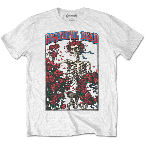 Grateful Dead Unisex T-Shirt Bertha & Logo White