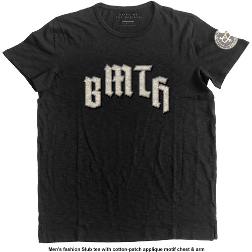 Bring Me The Horizon Unisex Applique T-Shirt Crooked Young