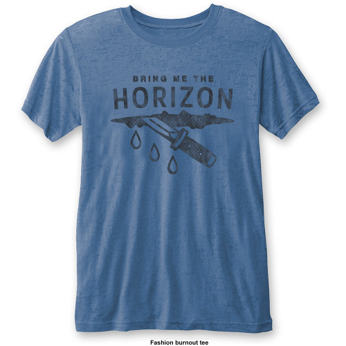 Bring Me The Horizon Unisex T-Shirt Wound (Burnout) Blue