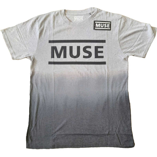 Muse Unisex T-Shirt Logo (Wash Collection) Dye White