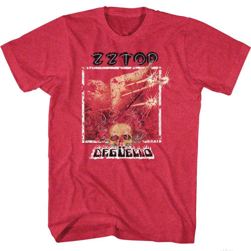 ZZ Top Deguello Cherry Heather Adult T-Shirt