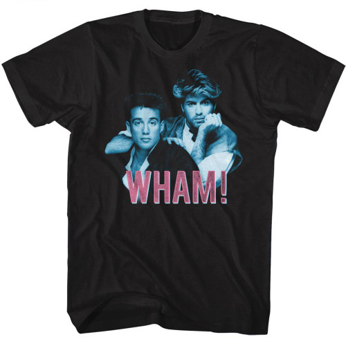 Wham Blue Pink Black Adult T-Shirt