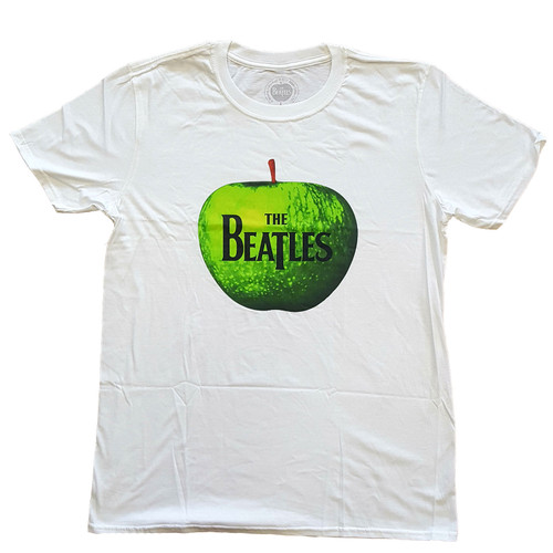 The Beatles Unisex T-Shirt Apple Logo White