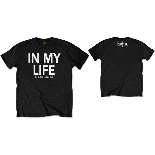 The Beatles Unisex T-Shirt In My Life (Back Print)