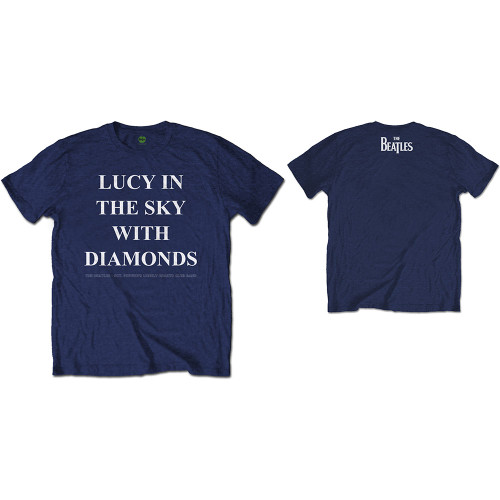 The Beatles Unisex T-Shirt Lucy in the Sky With Diamonds (Back Print)