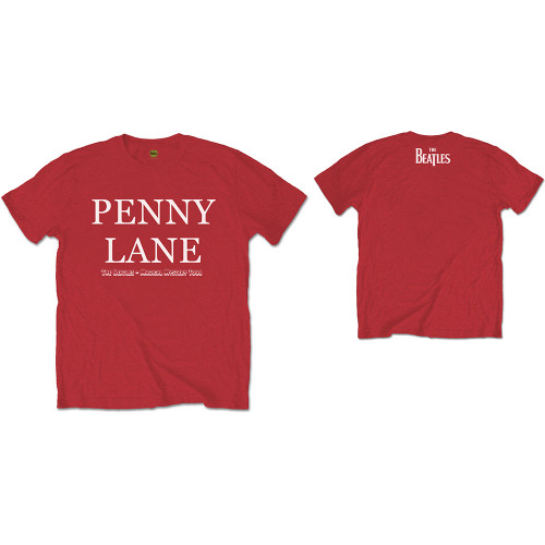 The Beatles Unisex T-Shirt Penny Lane (Back Print)