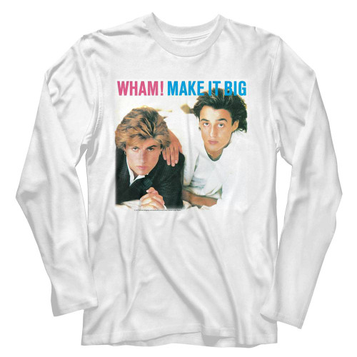 Wham Make It Big White Adult Long Sleeve T-Shirt
