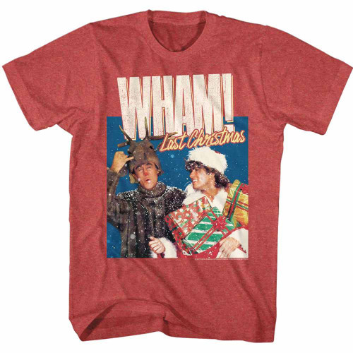 Wham Chrimuh Red Heather Adult T-Shirt