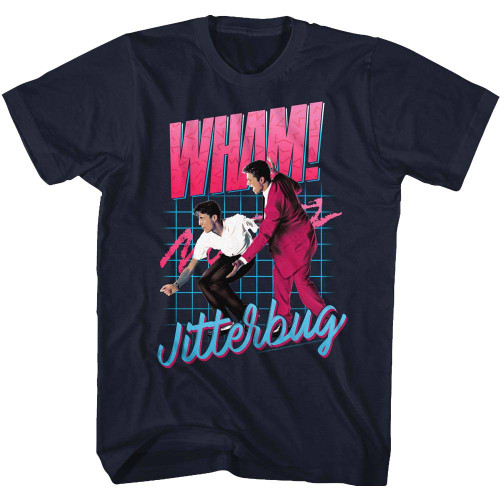 Wham Jitterbug Black Adult T-Shirt