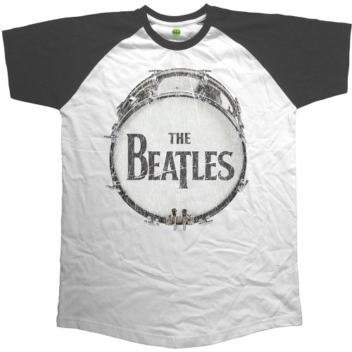 The Beatles Unisex Raglan T-Shirt Original Vintage Drum