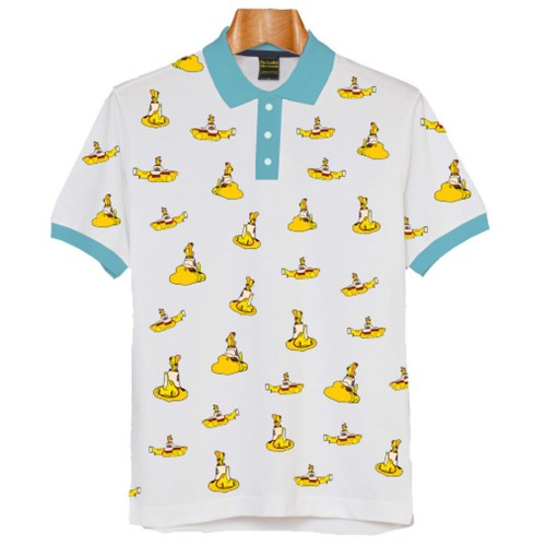 The Beatles Unisex Polo Shirt Yellow Submarines (All Over Print)
