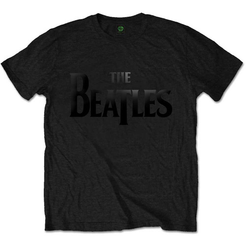The Beatles Unisex T-Shirt Drop T Logo (Gloss Print)