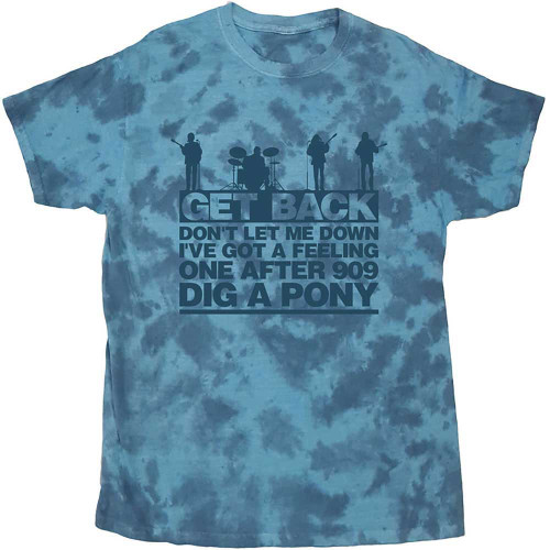 The Beatles Unisex T-Shirt Let it Be Songs (Wash Collection)