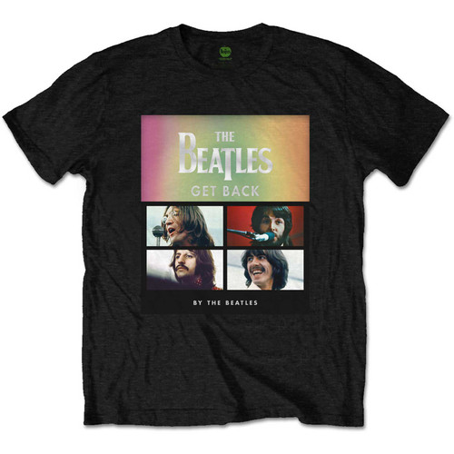 The Beatles Unisex T-Shirt Album Faces Gradient Black
