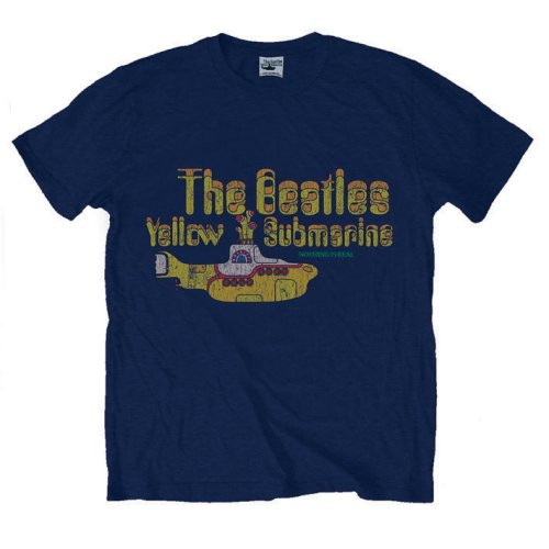 The Beatles Unisex T-Shirt Nothing is Real Navy