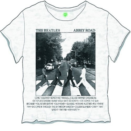 The Beatles Women's T-Shirt Abbey Road Songs (Burnout)