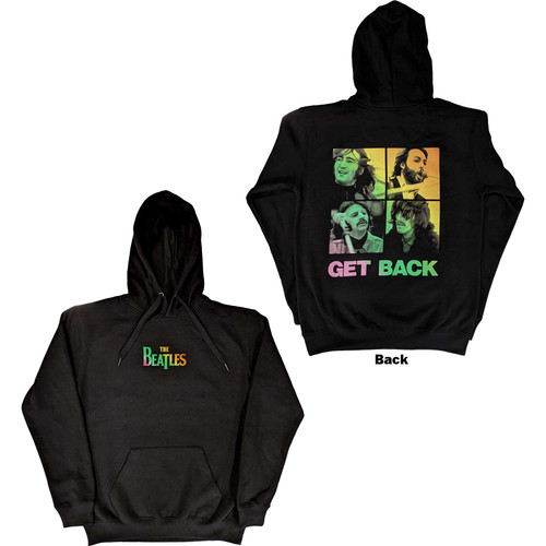 The Beatles Unisex Pullover Hoodie Sweatshirt 3 Savile Row (Back Print) Black