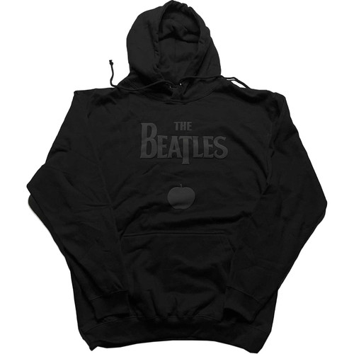 The Beatles Unisex Pullover Hoodie Sweatshirt Drop T Logo & Apple (Puff Print)