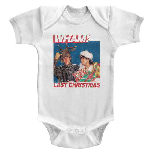 Wham Last Christmas Lyrics White Infant Baby Onesie T-Shirt