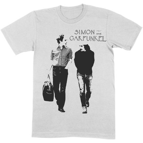 Simon and Garfunkel Unisex T-Shirt Walking Heather Grey