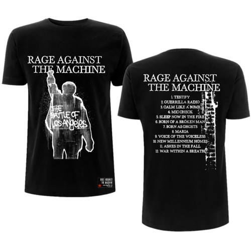 Rage Against The Machine Unisex T-Shirt BOLA Album Cover (Back Print) Black