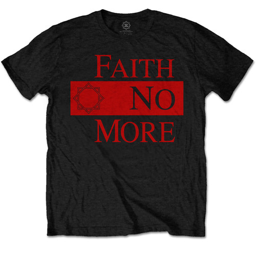 Faith No More Unisex T-Shirt Classic New Logo Star Black