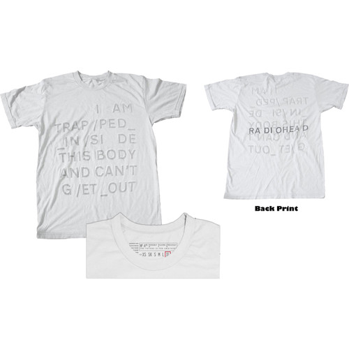 Radiohead Unisex T-Shirt Trapped (Back Print)