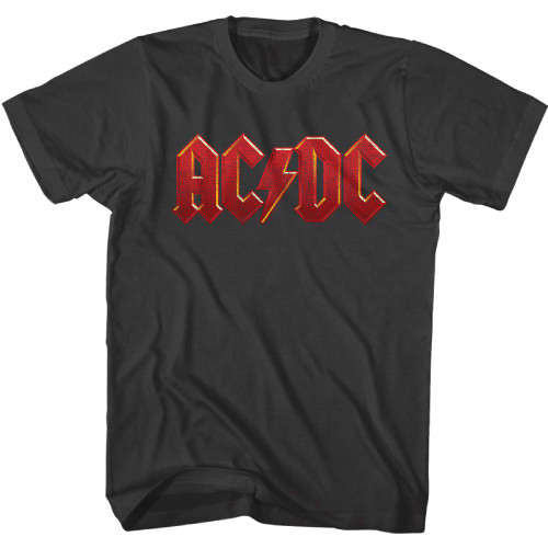 AC/DC Distressed Red Smoke Adult T-Shirt