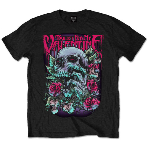Bullet For My Valentine Unisex T-Shirt Skull Red Eyes
