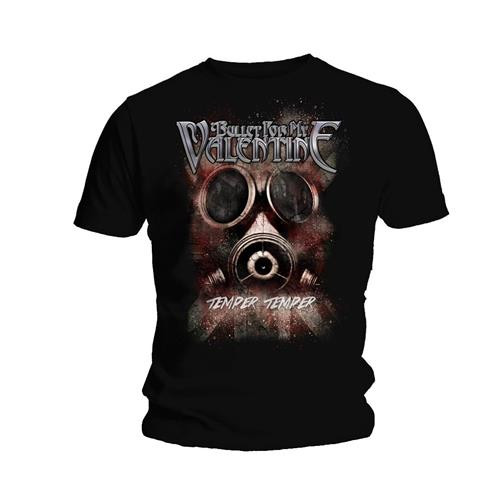 Bullet For My Valentine Unisex T-Shirt Temper Temper Gas Mask