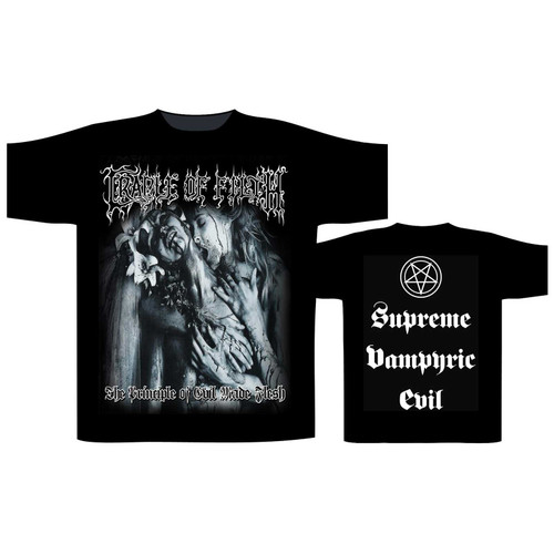 Cradle Of Filth Unisex T-Shirt Supreme Vampiric Evil (Back Print)