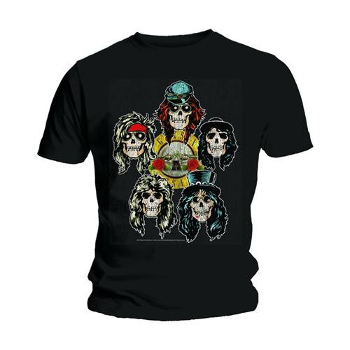 Guns N Roses Unisex T-Shirt Vintage Heads