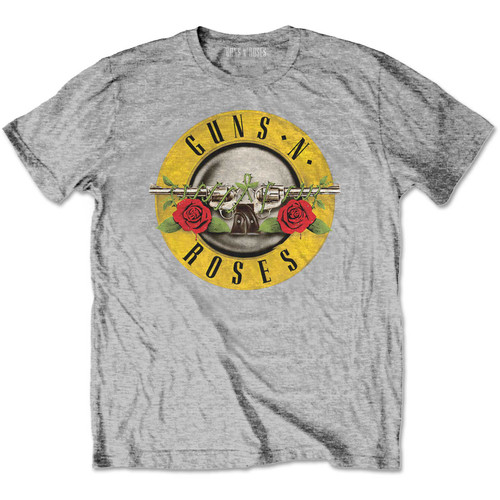 Guns N Roses Kids T-Shirt Classic Logo Heather Grey