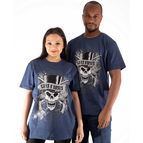 Guns N Roses Unisex T-Shirt Faded Skull