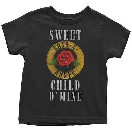 Guns N Roses Kids Toddler T-Shirt Child O' Mine Rose