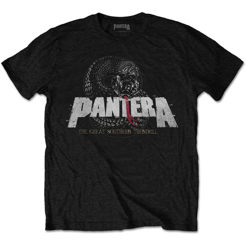 Pantera Unisex T-Shirt Snake Logo Black