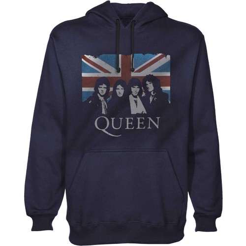 Queen Unisex Pullover Hoodie Sweatshirt Union Jack